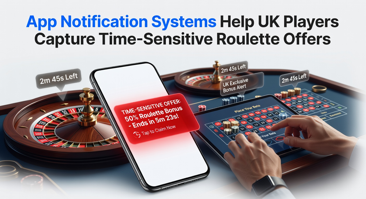 UK roulette players using mobile apps with notification alerts for limited-time offers