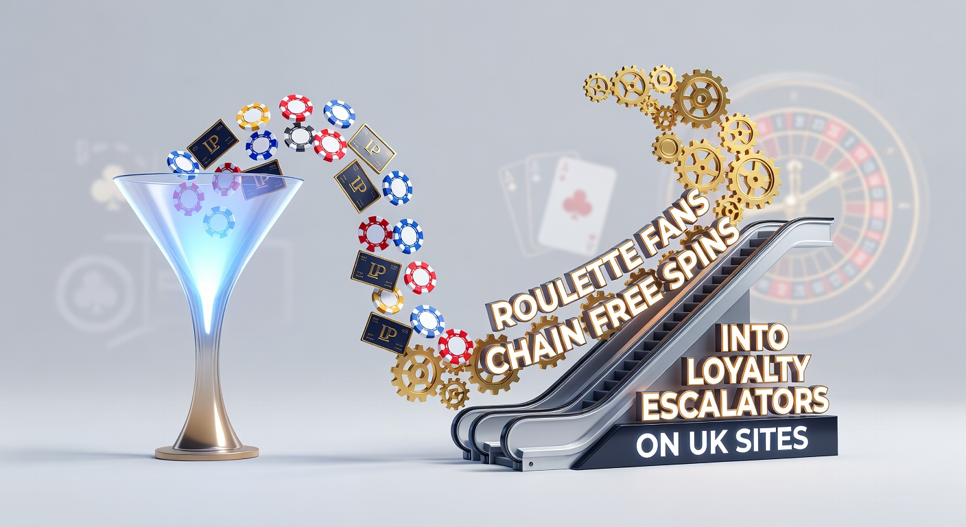 Roulette wheel with cascading credits and loyalty tier icons glowing upward on a UK casino interface