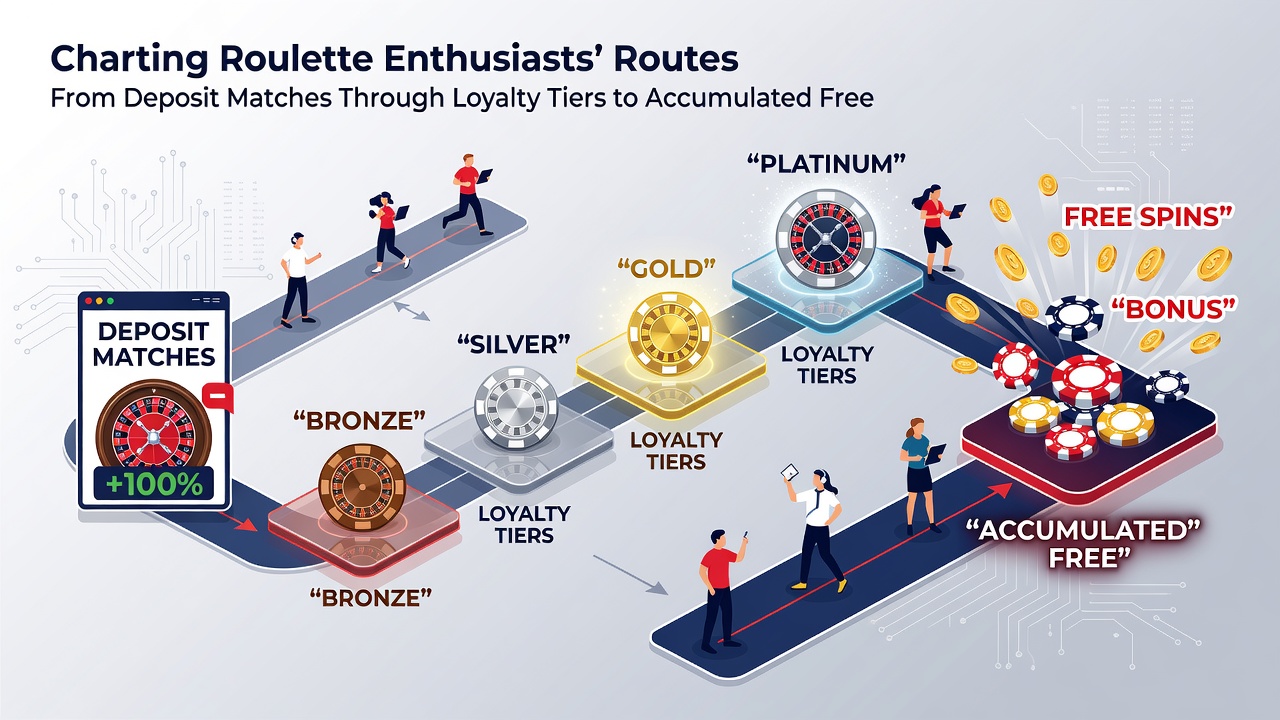 Loyalty tier progression chart showing free play accumulation stages