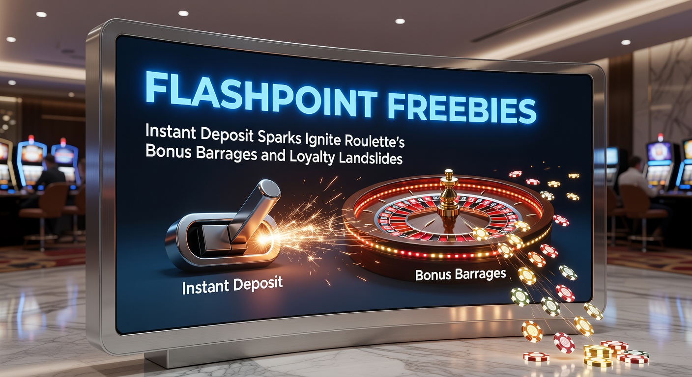 Dynamic image depicting a roulette wheel surrounded by cascading bonus icons and loyalty point avalanches triggered by a glowing deposit spark