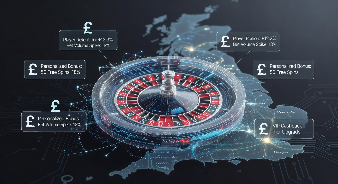 Dashboard showing player analytics data for roulette incentives in UK online casinos