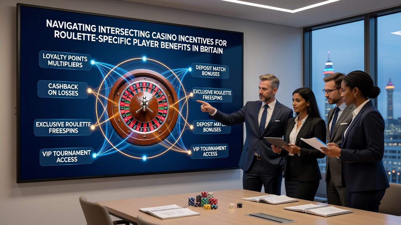 Roulette wheel surrounded by loyalty tier icons and bonus code entry screens