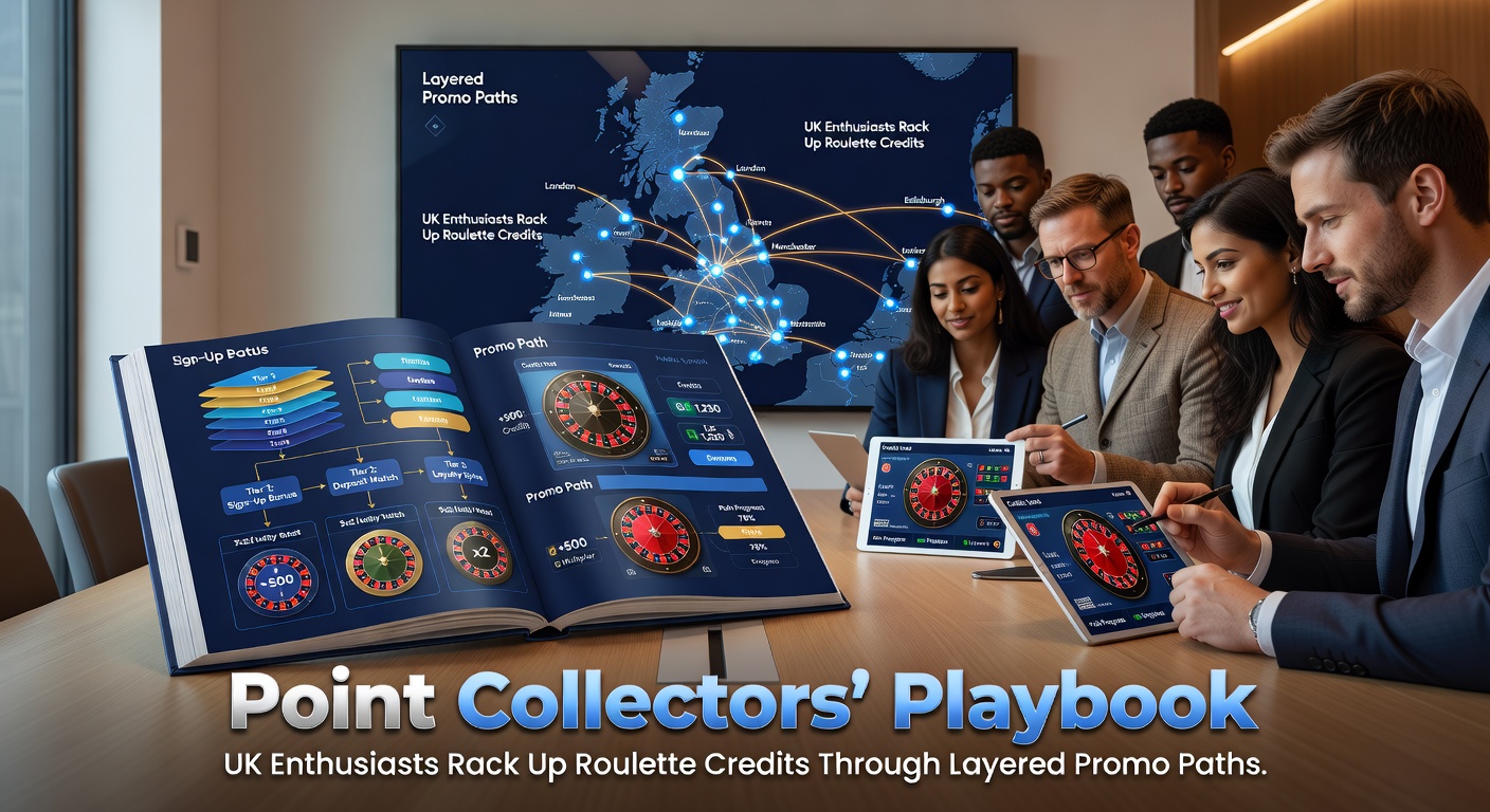 UK roulette enthusiasts charting layered loyalty paths on a digital dashboard, points accumulating across multiple promo tiers