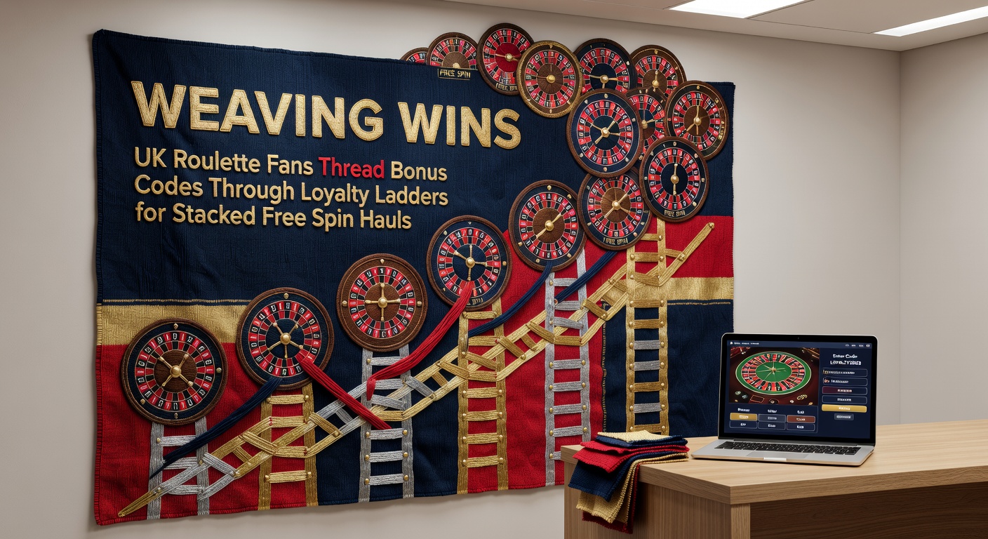 UK roulette player navigating loyalty ladder tiers on a casino app, highlighting bonus code entry and free spin accumulations